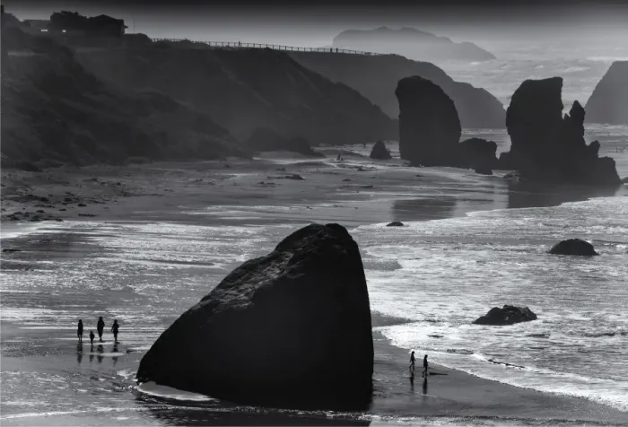 Framed Print : Bandon coastline, Oregon, United States