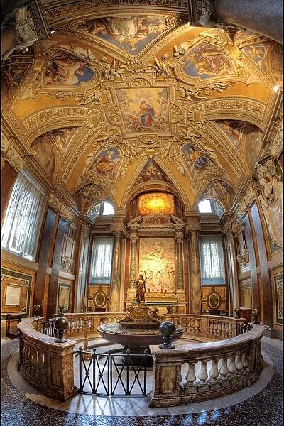 The Baptistery in Santa Maria Maggiore, Rome, Italy