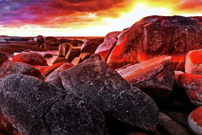 Framed Print : Bay of Fires