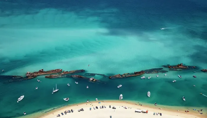 Framed Print : Beach Aerials, Australia
