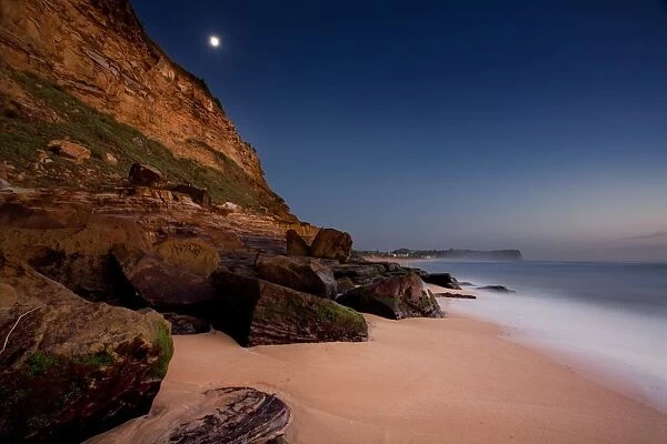 Beach by moonlight