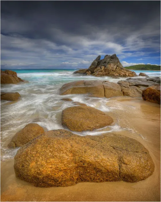 Framed Print : Beach scene, King Island, Bass Strait, Tasmania Framed Print : Beach scene, King Island, Bass Strait, Tasmania