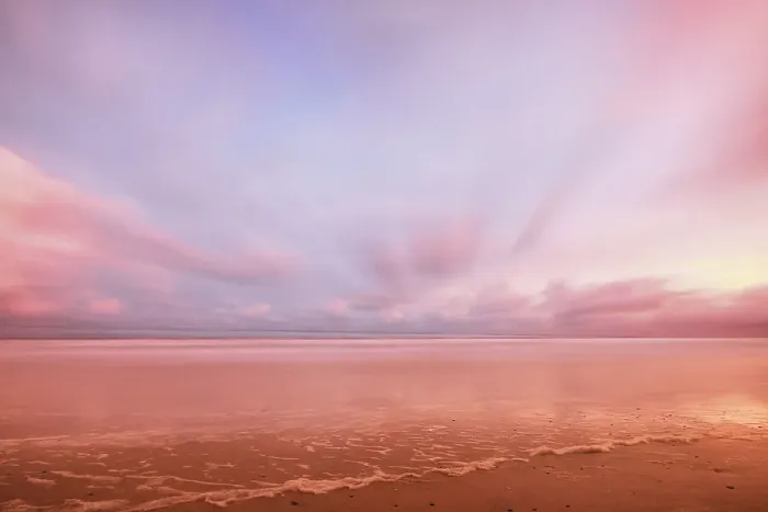 Framed Print : Beach sunset