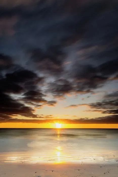 Framed Print : Beach Sunset