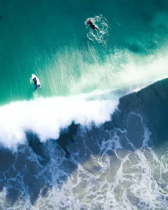 Framed Print : Beachlife Drone Photography Collection