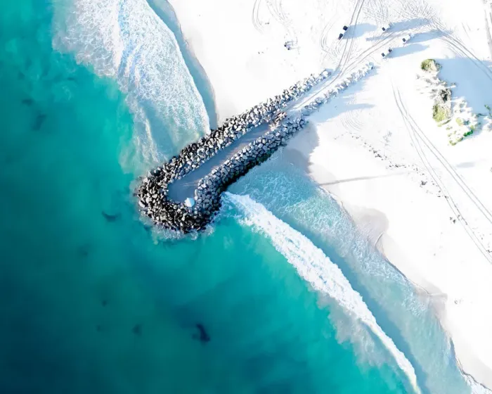 Framed Print : Beachlife Drone Photography Collection