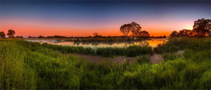 Framed Print : A beautiful dawn, heralding a summers day at Braeside Park Framed Print : A beautiful dawn, heralding a summers day at Braeside Park