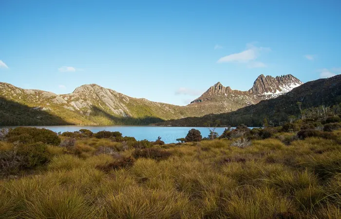 Framed Print : Beautiful landscape of Cradle mountain with Dove lake, Tasmania