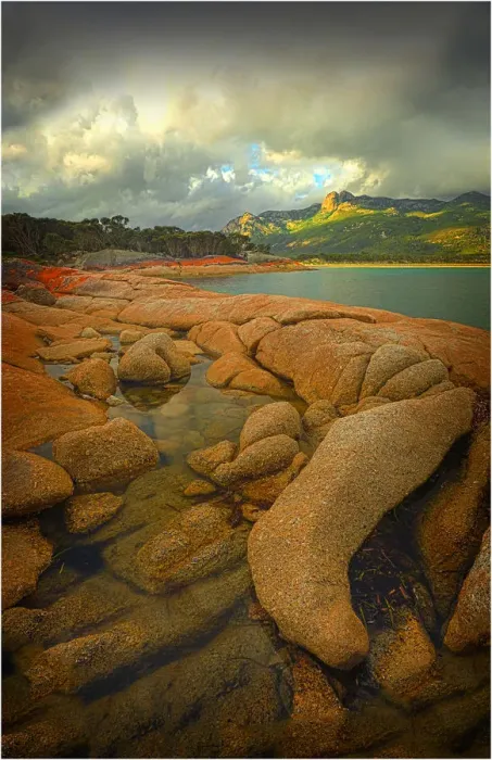Framed Print : The beautiful and very scenic area known as Trousers point, near Lacotta, Flinders Island, part of the Furneaux group, eastern Bass Strait, Tasmania Framed Print : The beautiful and very scenic area known as Trousers point, near Lacotta, Flinders Island, part of the Furneaux group, eastern Bass Strait, Tasmania