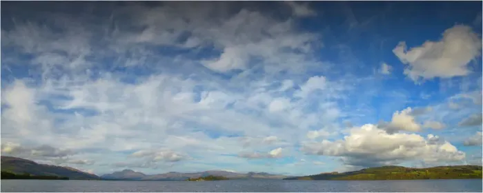 Framed Print : Beautiful skies over Loch Lomond, in the Trossachs, Scottish highlands