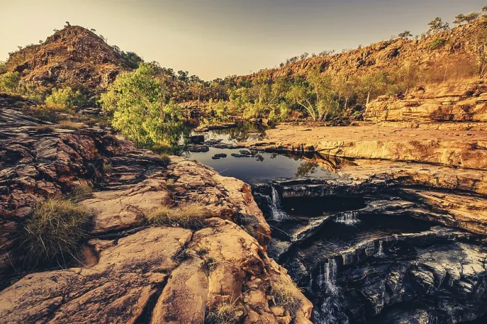 Framed Print : Bell Gorge, The Kimberleys, waterfall Framed Print : Bell Gorge, The Kimberleys, waterfall