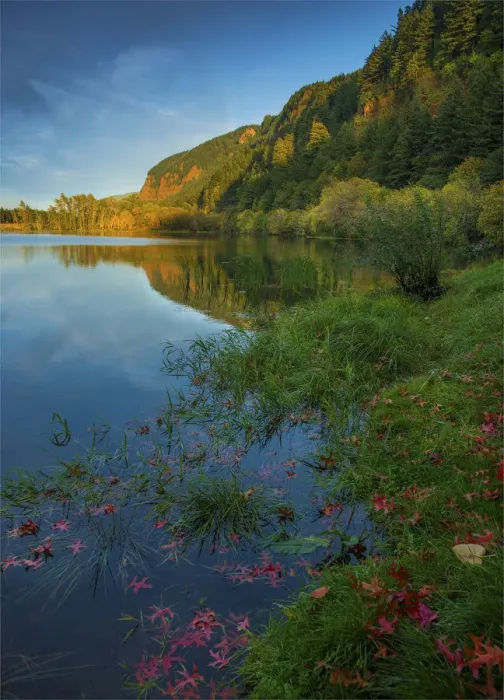 Framed Print : Benson Lake, Columbia river Gorge, Oregon, United States Framed Print : Benson Lake, Columbia river Gorge, Oregon, United States