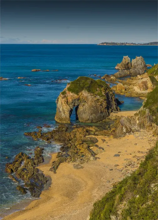 Framed Print : Bermagui and pristine coastal areas of the southern coastline of New South Wales, Australia