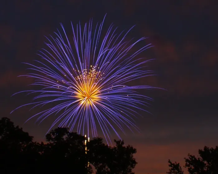 Framed Print : Big Bang. A purple explosion on the fourth of July Framed Print : Big Bang. A purple explosion on the fourth of July
