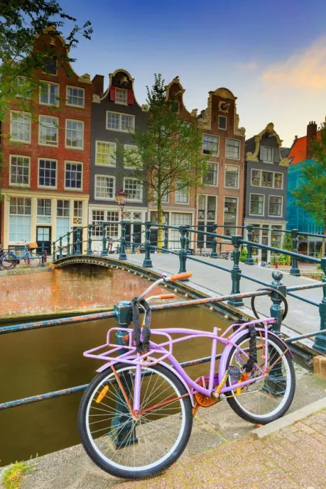 Framed Print : Bikes and Amsterdam canals Framed Print : Bikes and Amsterdam canals