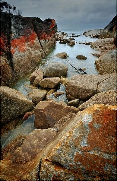 Binnalong bay, east coastline of Tasmania, Australia