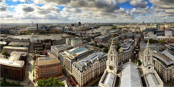 A birds eye view of the city of London, England, United Kingdom