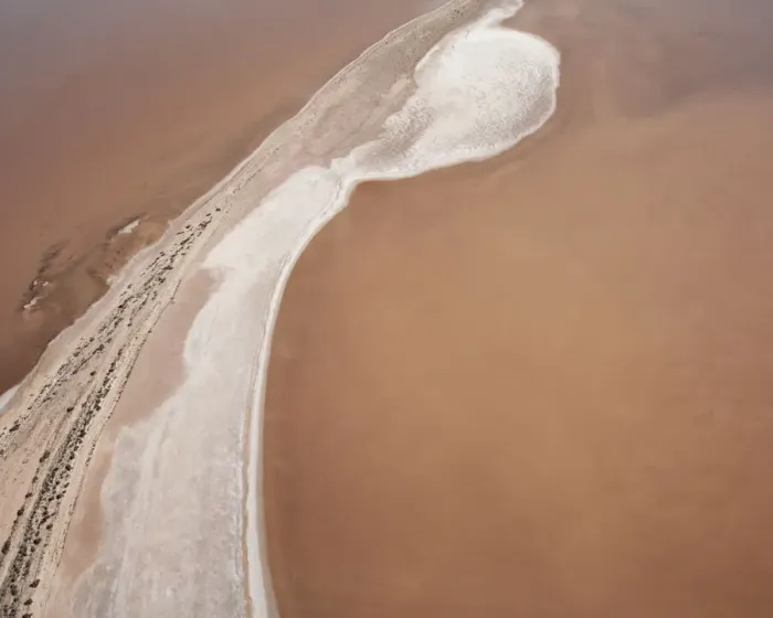 Framed Print : Birds Eye View Lake Eyre