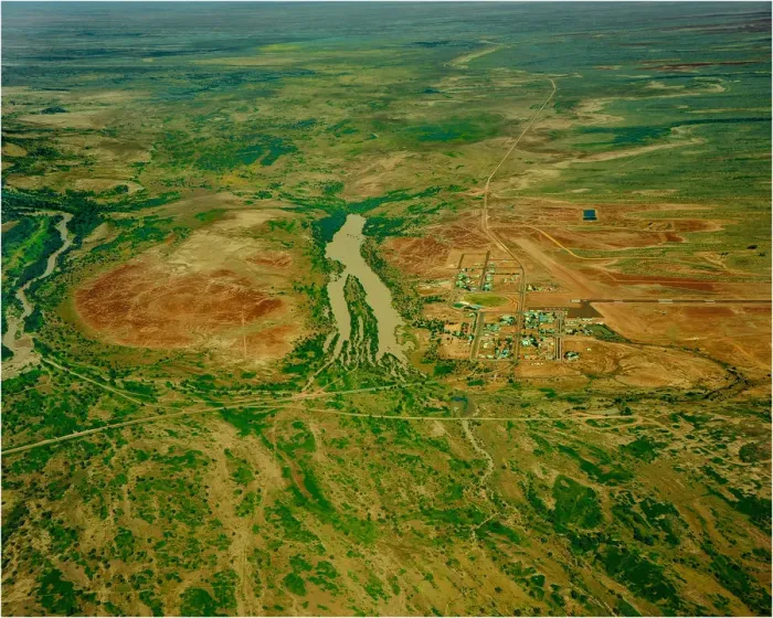 Framed Print : Birdsville aerial