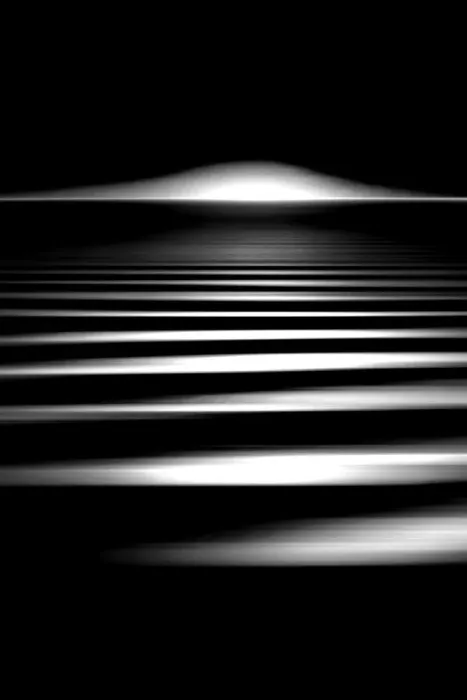 Framed Print : Black and White Sunset