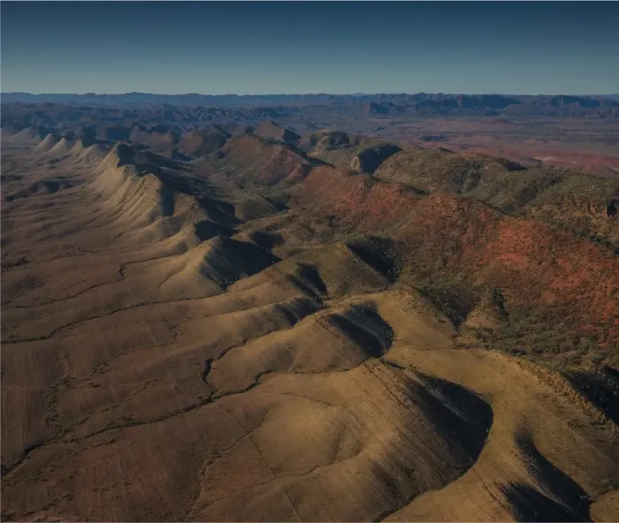 Framed Print : Blinman aerial view near Ikara National Park, Southern Flinders Ranges, South Australia Framed Print : Blinman aerial view near Ikara National Park, Southern Flinders Ranges, South Australia
