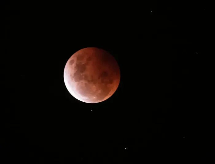 Framed Print : Blood red moon, Victoria, Australia