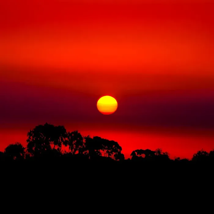 Framed Print : Blood sunset over the plains