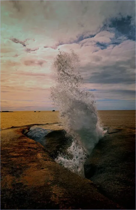 Framed Print : The blowhole at Bicheno, situated on the south East coastline of Tasmania Framed Print : The blowhole at Bicheno, situated on the south East coastline of Tasmania