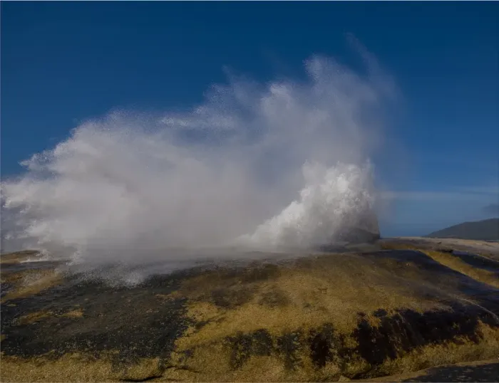 Framed Print : The Blowhole on the Coastline at Bicheno, east Tasmania