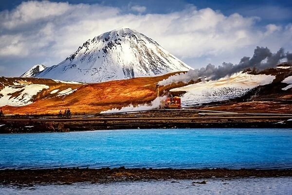 Blue Lake and Geothermal Energy Plant