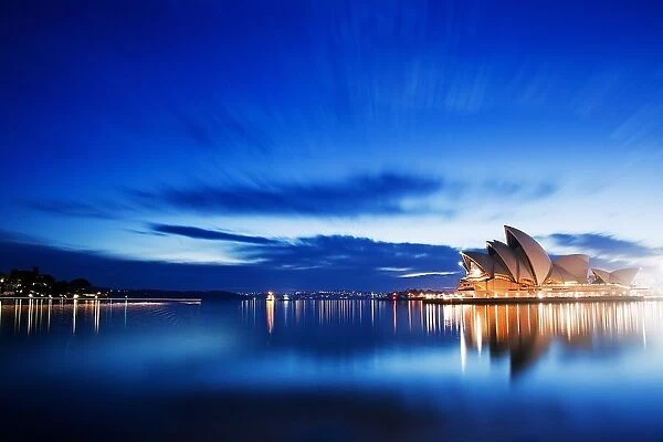Blue morning at Sydney Opera House