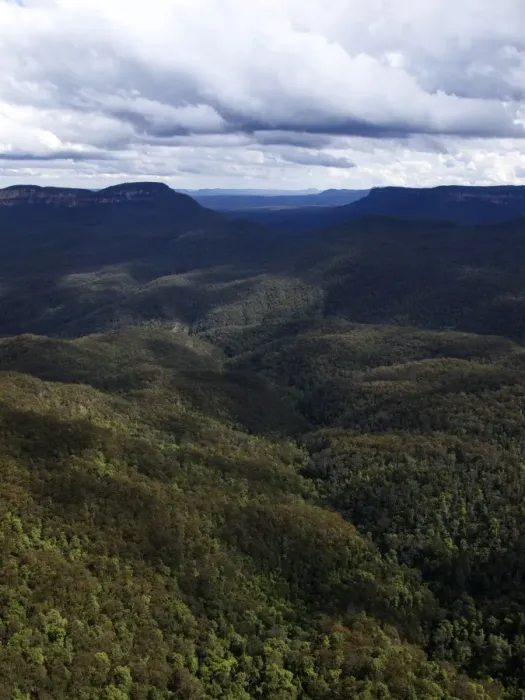 Framed Print : The blue mountains