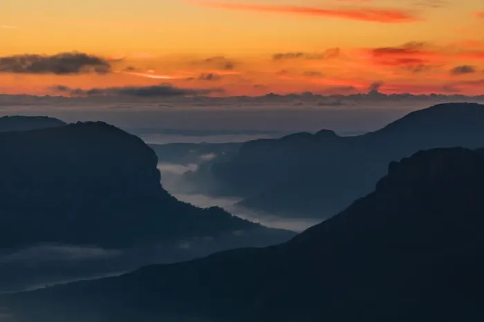 Framed Print : Blue Mountains Sunrise