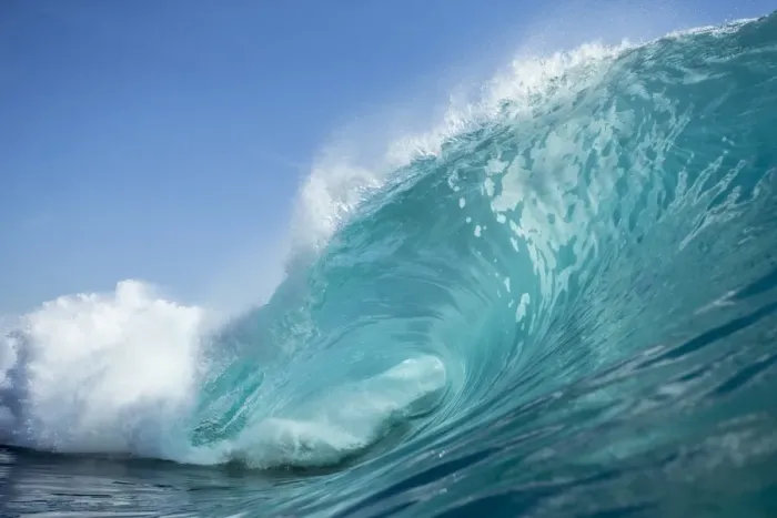 Framed Print : Blue pits. A beautiful after noon in WA producing some nice colours and some good waves