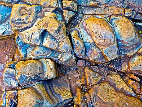Blue Rock. A rock texture from the Gorges of Western Australia