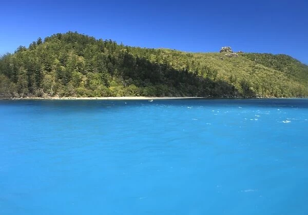 Blue sea. Amazing blue water at an area of Great Barrier Reef