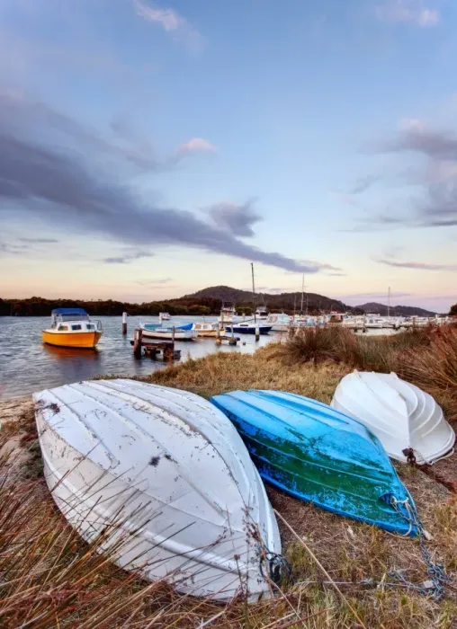 Framed Print : Boats on grassy bank Framed Print : Boats on grassy bank