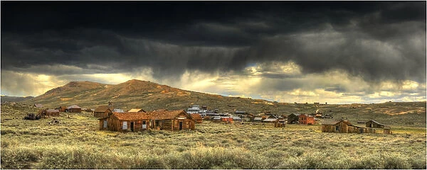 Bodie, in the Sierra Nevada mountains, is an abandoned mining town near the border of Nevada, California, United States