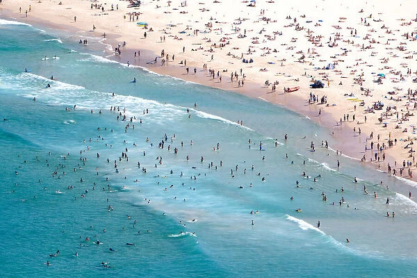 Bondi Beach aerial view