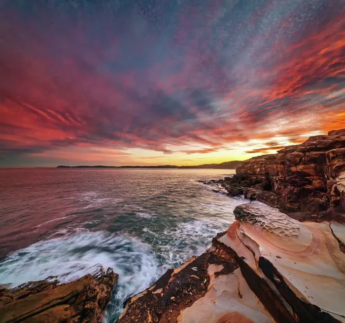 Framed Print : Bouddi sunset