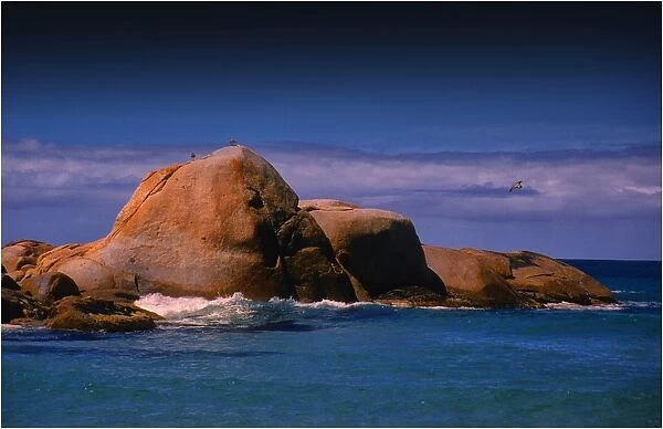 Boulders at North East river, Flinders Island, part of the Furneaux group, eastern Bass Strait, Tasmania