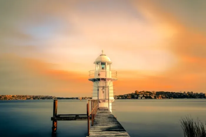 Framed Print : Bradleys Head Lighthouse Framed Print : Bradleys Head Lighthouse