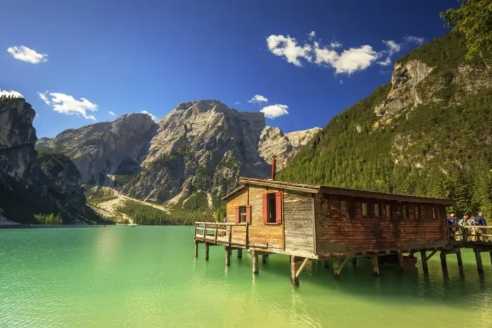 Framed Print : Braies lake