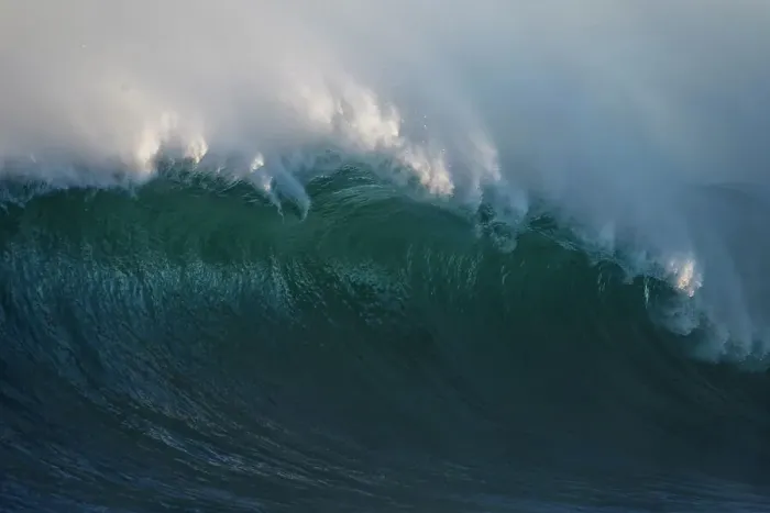 Framed Print : breaking wave on the east coast of austral during an east coast low