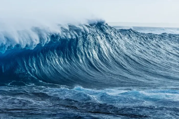 Framed Print : Breaking wave. Southern Ocean. Australia