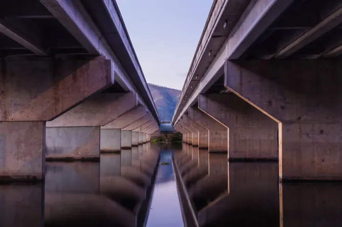 Framed Print : Bridge Symmetry Framed Print : Bridge Symmetry