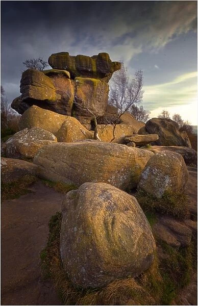Brimham rocks in Yorkshire, England