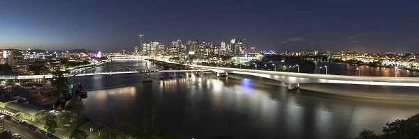 Brisbane. Captain Cook Bridge as part of the Riverside Express Way