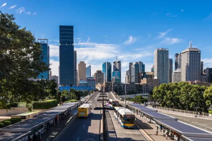 Framed Print : Brisbane city in a beautiful day Framed Print : Brisbane city in a beautiful day