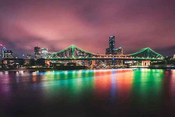 Brisbane bridge in the night